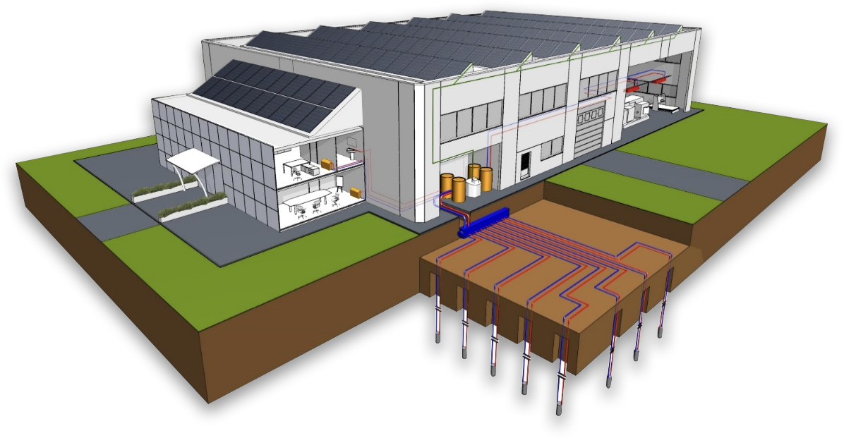 impianto geotermico industriale